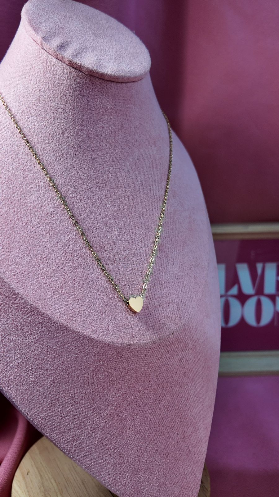 Collar mini de corazón