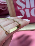 Pulsera de barra con corazón